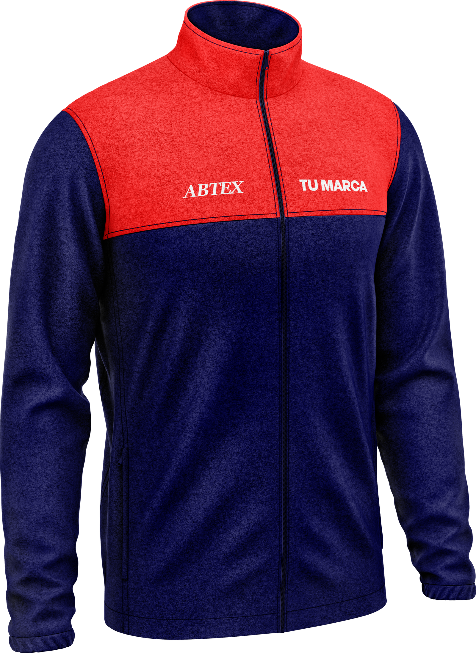 abtex - mockup - campera cc - costado - marinoyrojo